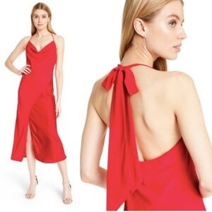 Cushnie x Target Elegant Red Halter Dress Sz 4